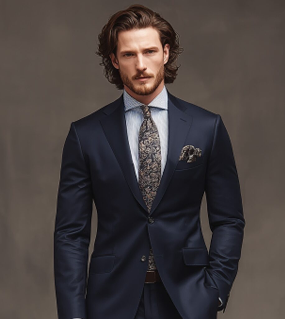 NAVY NOTCH COLLAR SUIT Style No. 31992