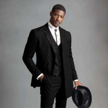 BLACK PEAK LAPEL 3 BUTTON TUXEDO Style No. 11143