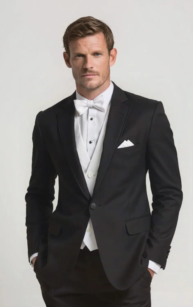 ALLURE BLACK NOTCH LAPEL TUXEDO Style No. 1222
