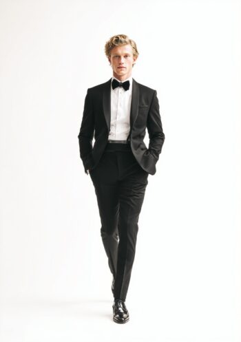 BLACK SLIM FIT SHAWL LAPEL TUXEDO Style No. 1231