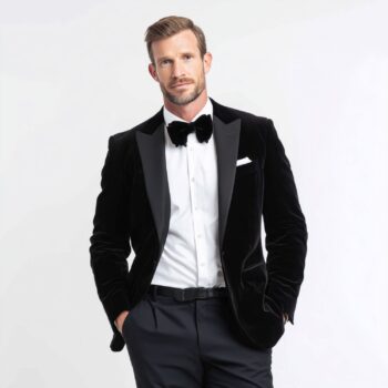 BLACK VELVET PEAK LAPEL TUXEDO Style No. 1941
