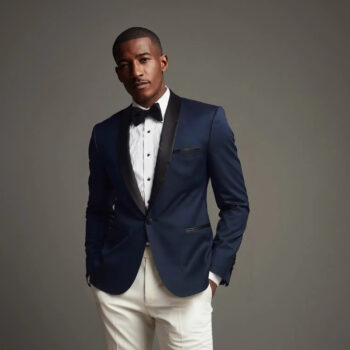 NAVY SKYFALL SLIM FIT SHAWL LAPEL TUXEDO Style No. 31531