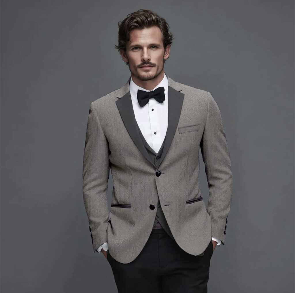 MICHAEL KORS GREY NOTCH LAPEL TUXEDO Style No. 51522